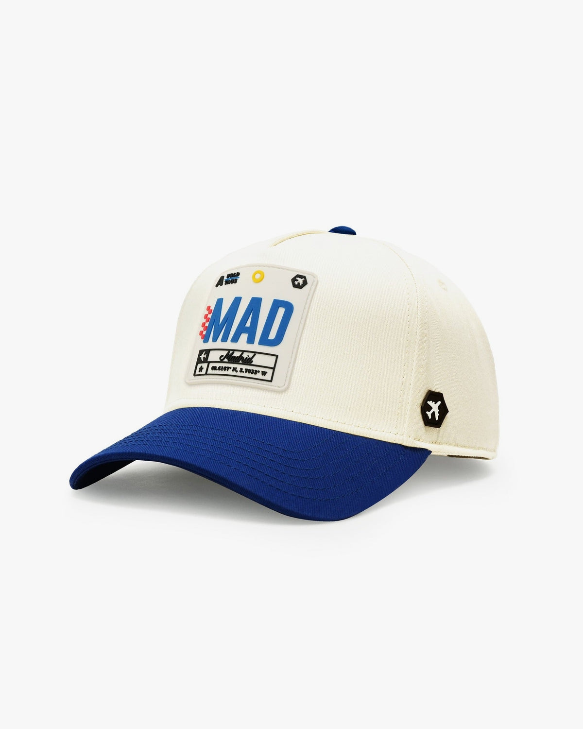 Madrid Premium Twill Cap Natural/Blue