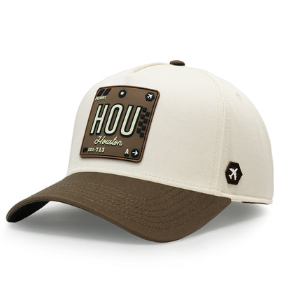 Houston Premium Twill Cap Natural/Brown