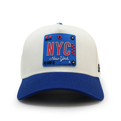 New York Premium Twill Cap Natural/Blue