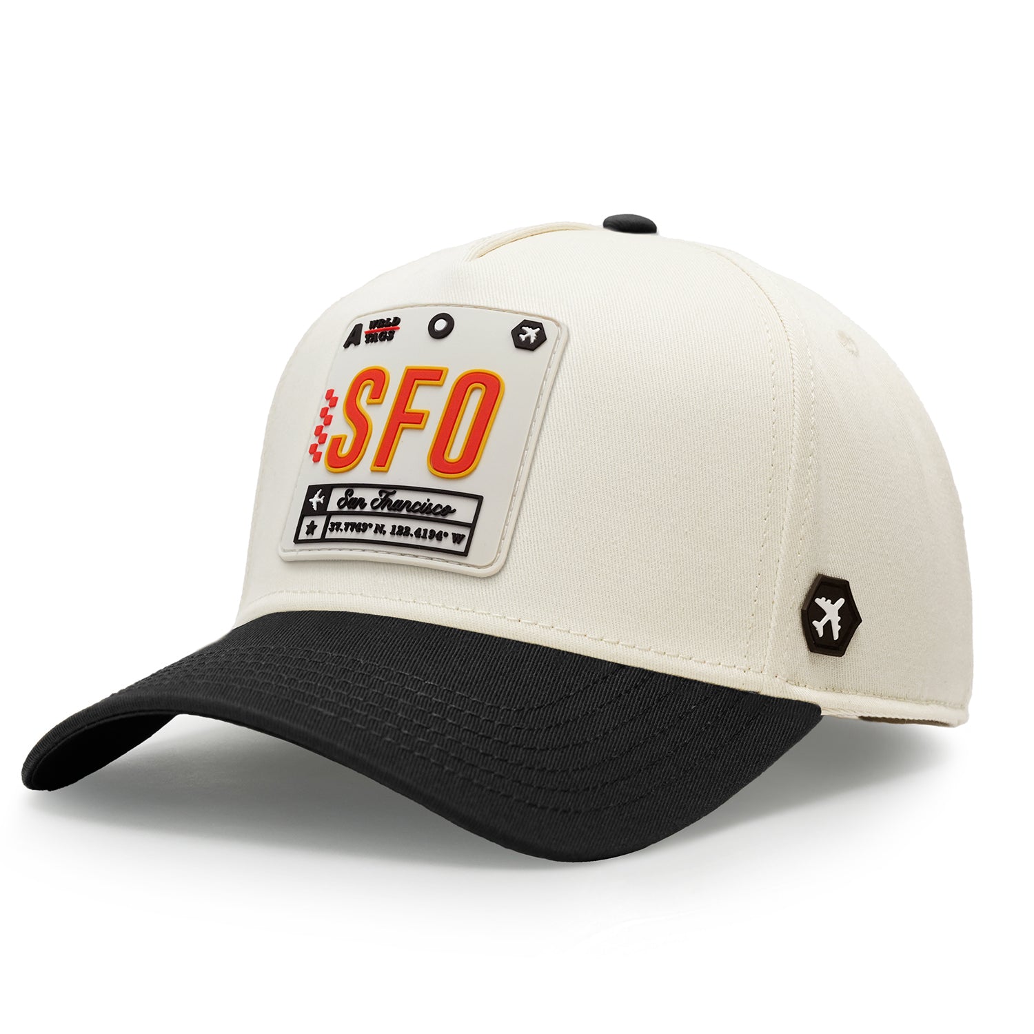 San Franciso Premium Twill Cap Natural/Black – Wrld Tags