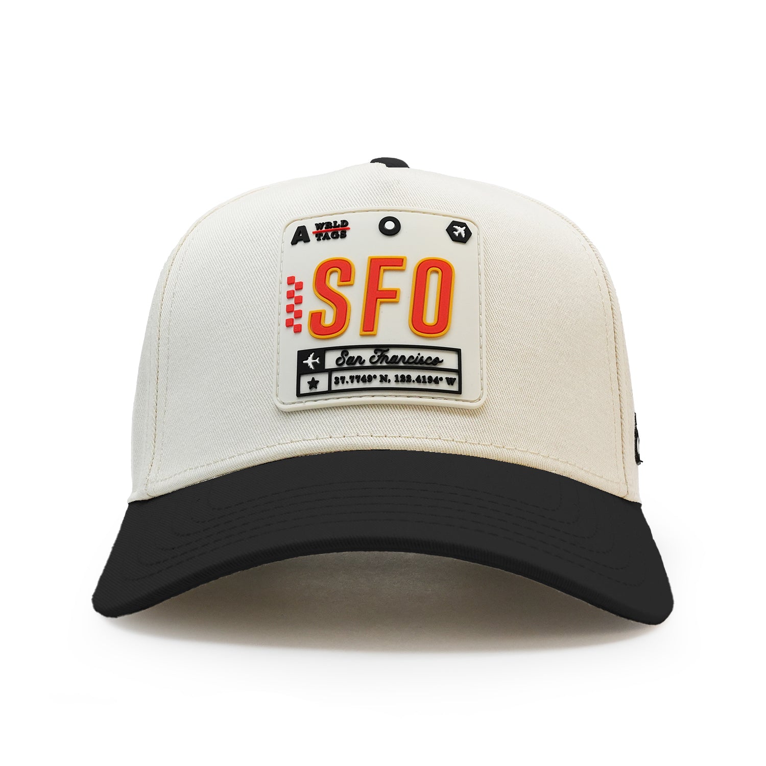 San Francisco Premium Twill Cap Natural/Black – Wrld Tags