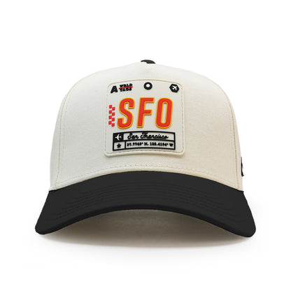 San Franciso Premium Twill Cap Natural/Black