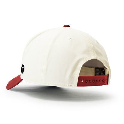 Barcelona Premium Twill Cap Natural/Cardinal