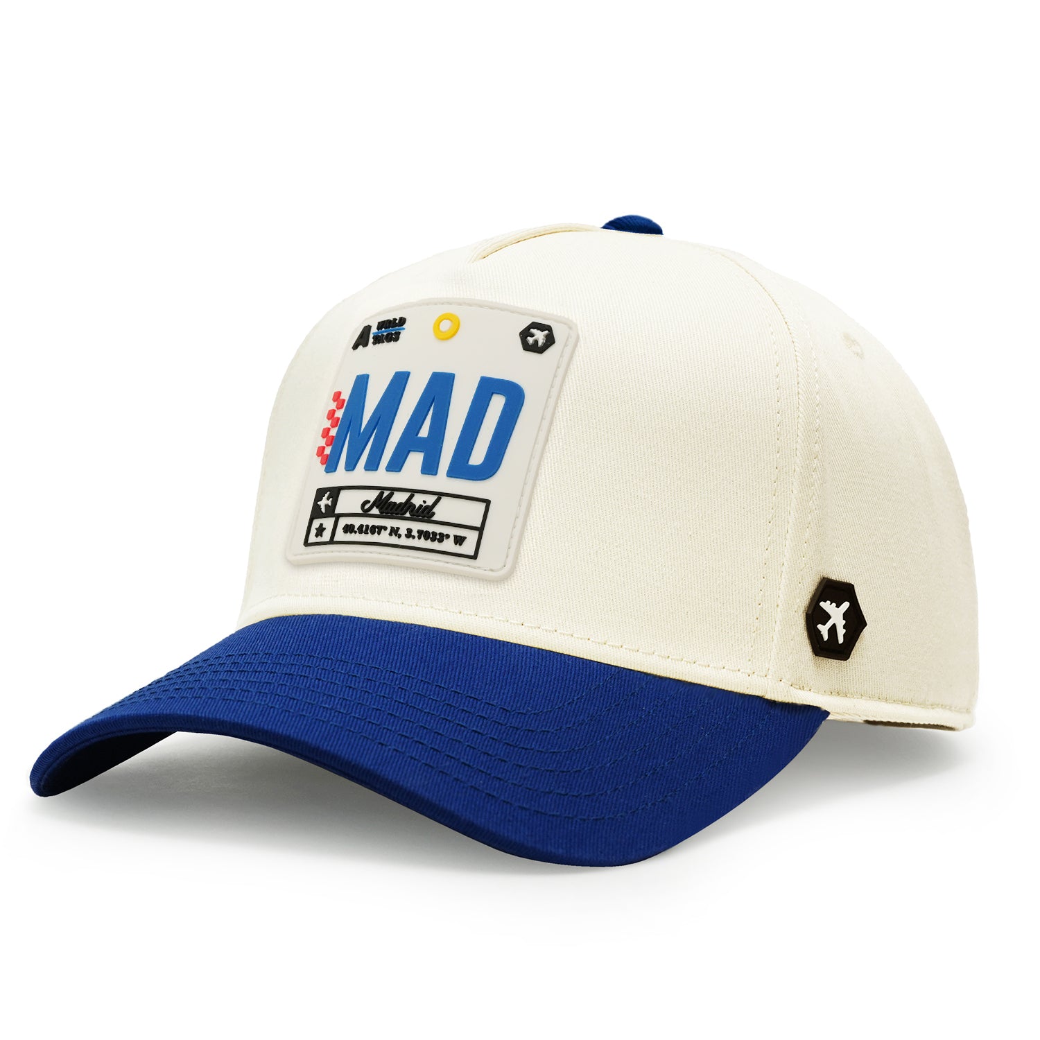 Madrid Premium Twill Cap Natural/Blue