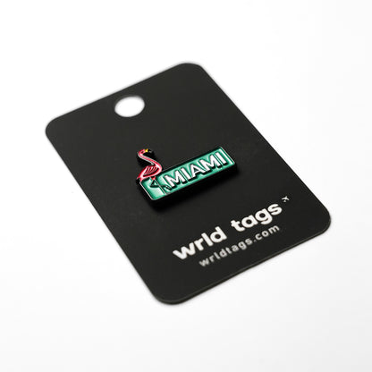 Flamingo Miami Pin