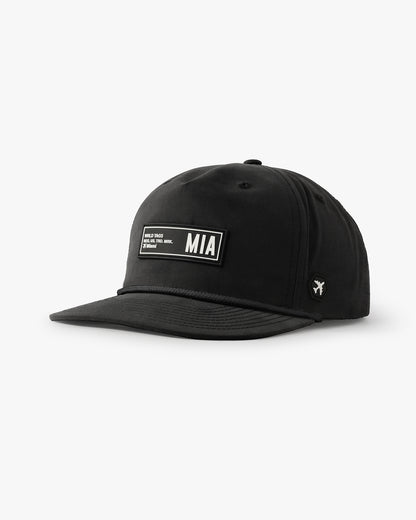 MIA - Miami Local Daytrip Hat - Black with black rope