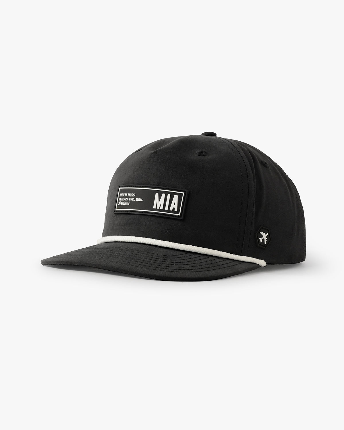 MIA - Miami Local Daytrip Hat - Black with white rope