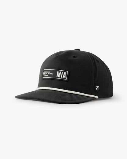 MIA - Miami Local Daytrip Hat - Black with white rope